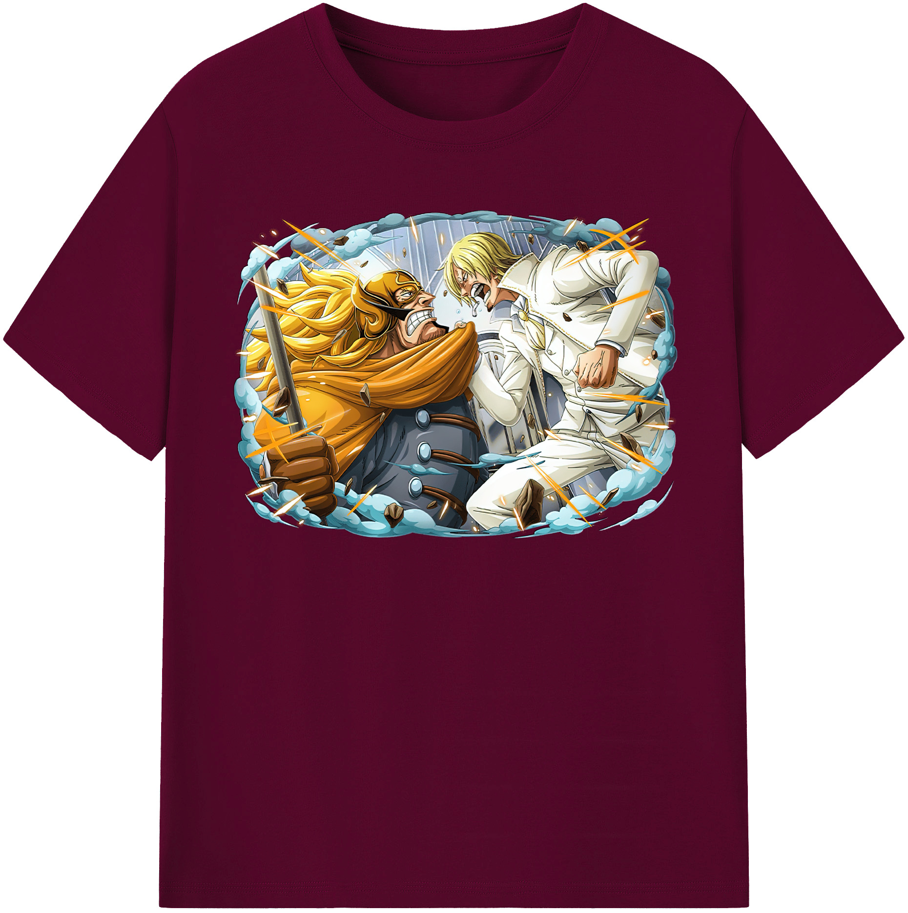 （画像用） ワンピース サンジ ONE PIECE Sanji レディースカジュアルプリントTシャツ（綿100％）